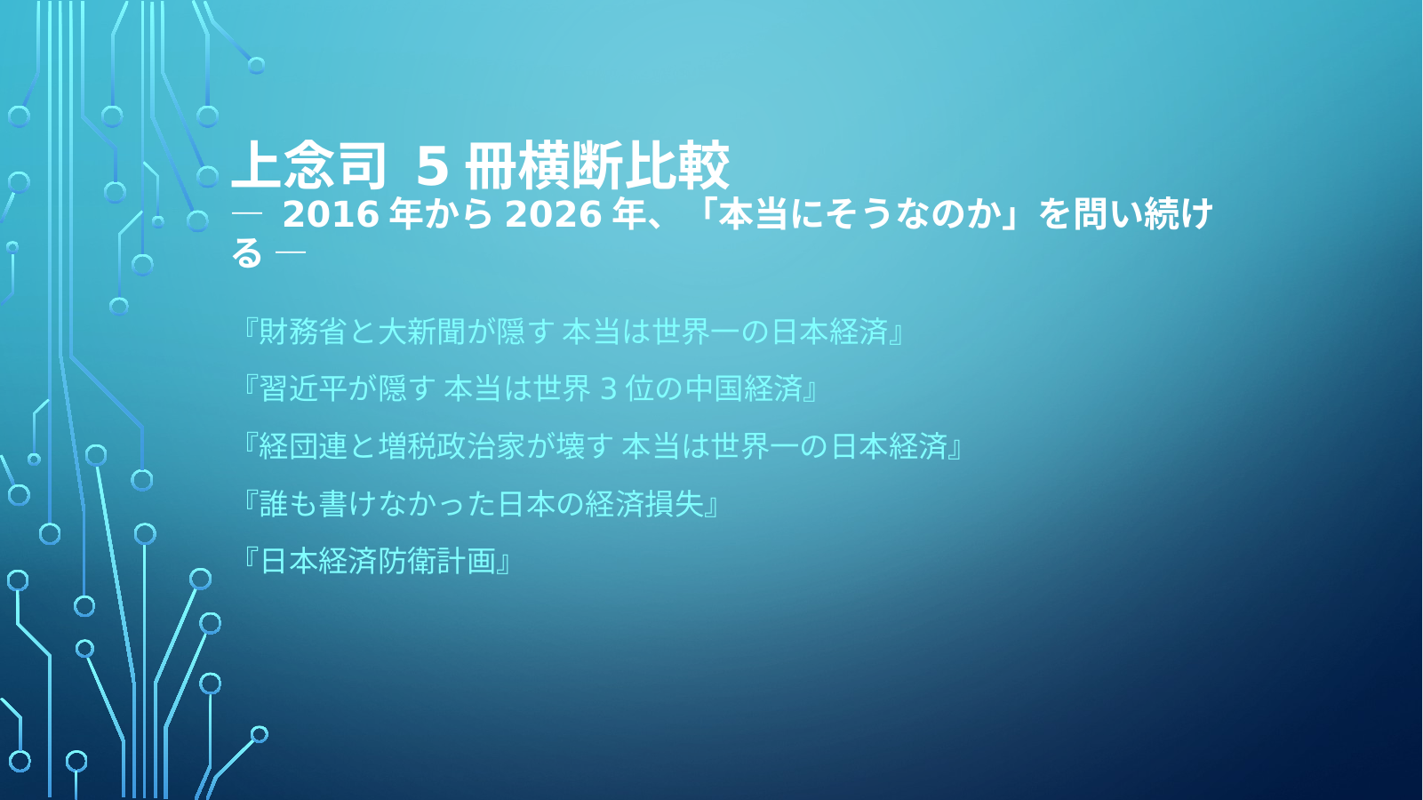 上念５冊（歴史以外）のスライド