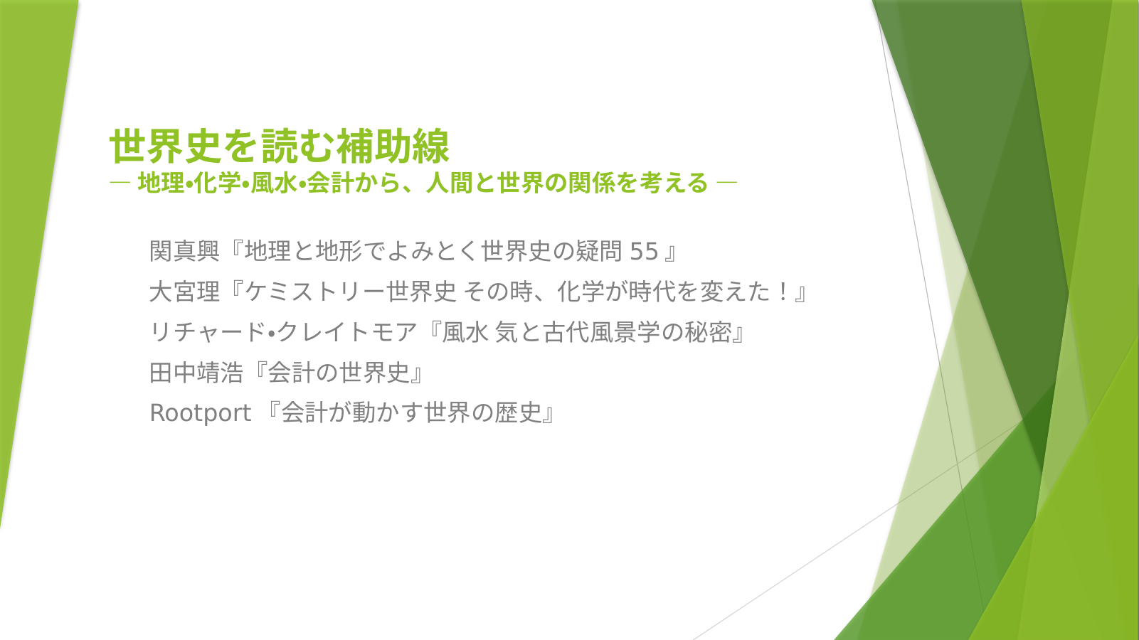世界史を見る補助線のスライド