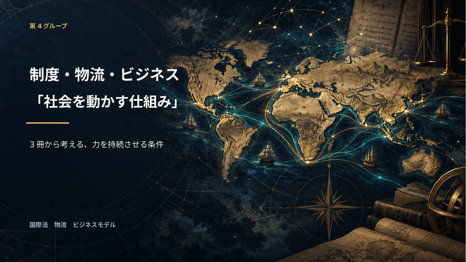 世界史G4（制度・物流・ビジネス）のスライド