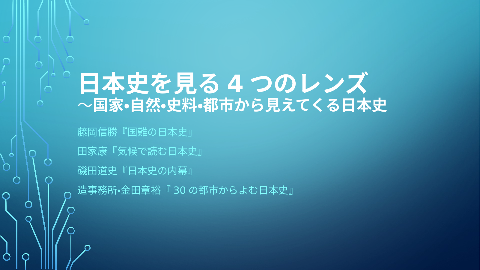 異なる切り口で日本史のスライド